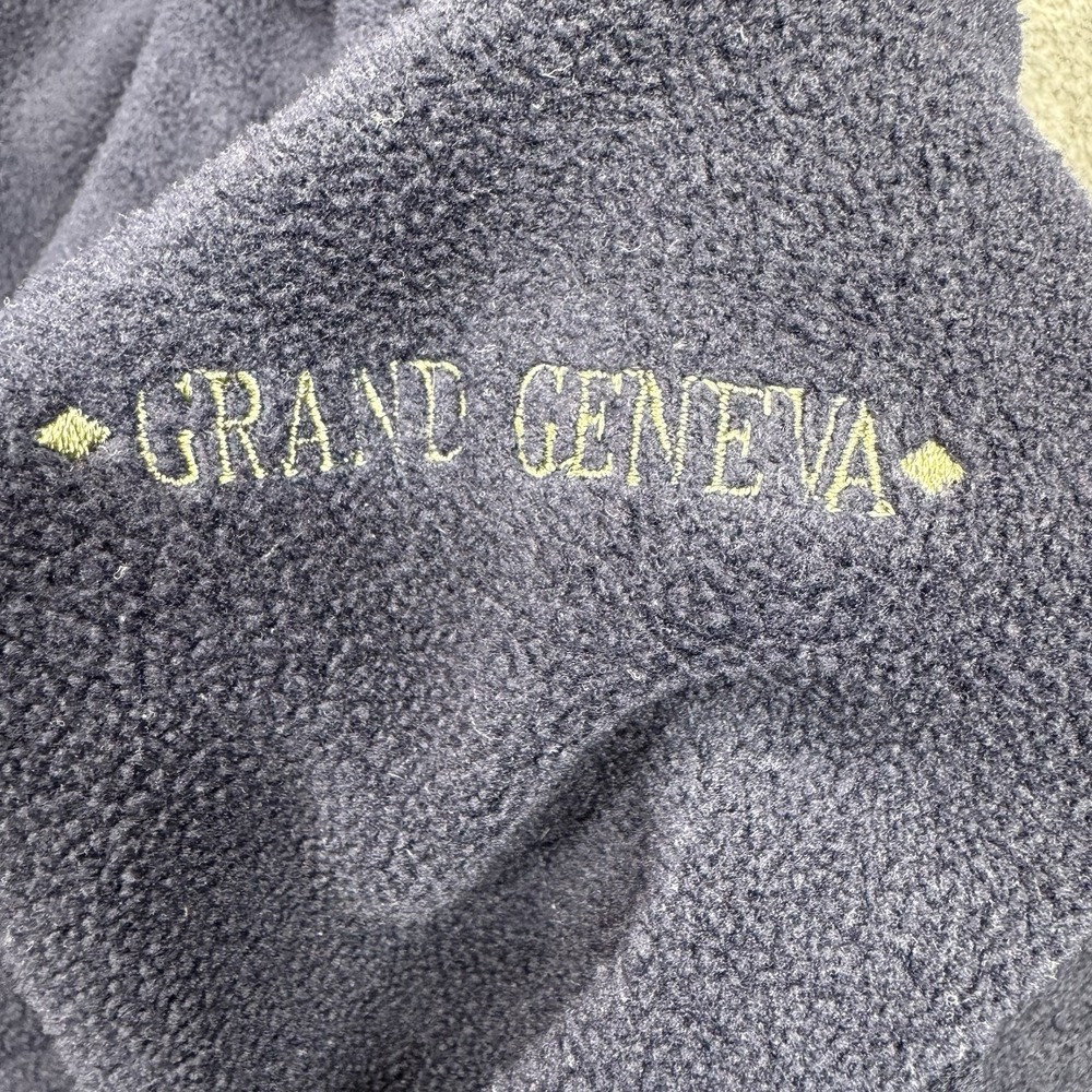 Vtg SID American Golf Collection Fleece 1/4 Zip Pullover Mens M Grand Geneva Res - Picture 4 of 8